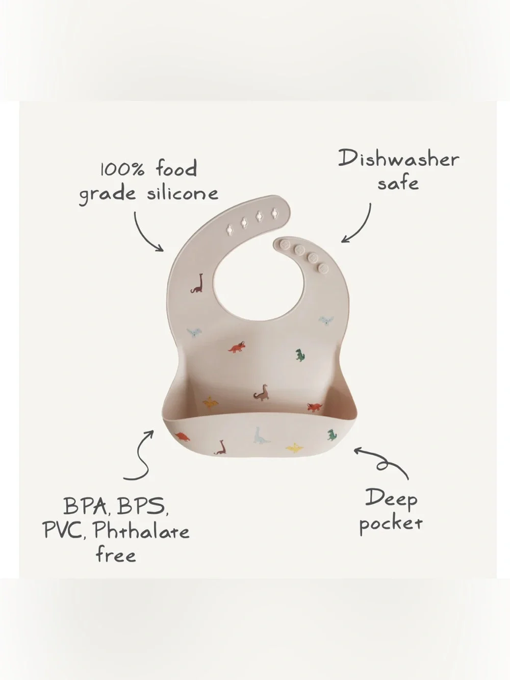 Mushie bib by